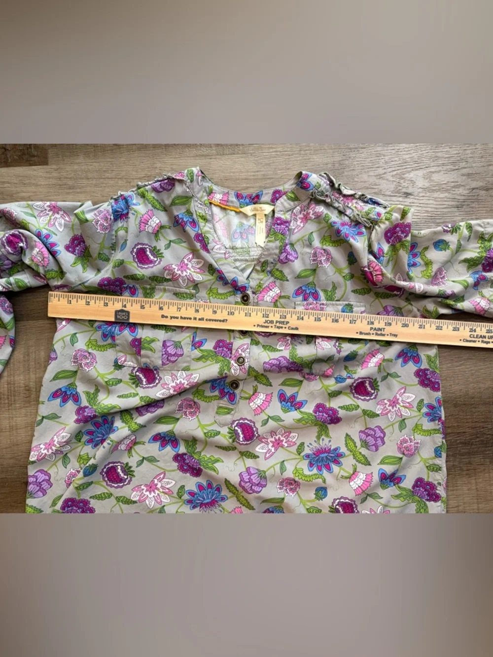 Matilda Jane Thinking Out Loud Floral Blouse Size Large - Picture 8 of 11
